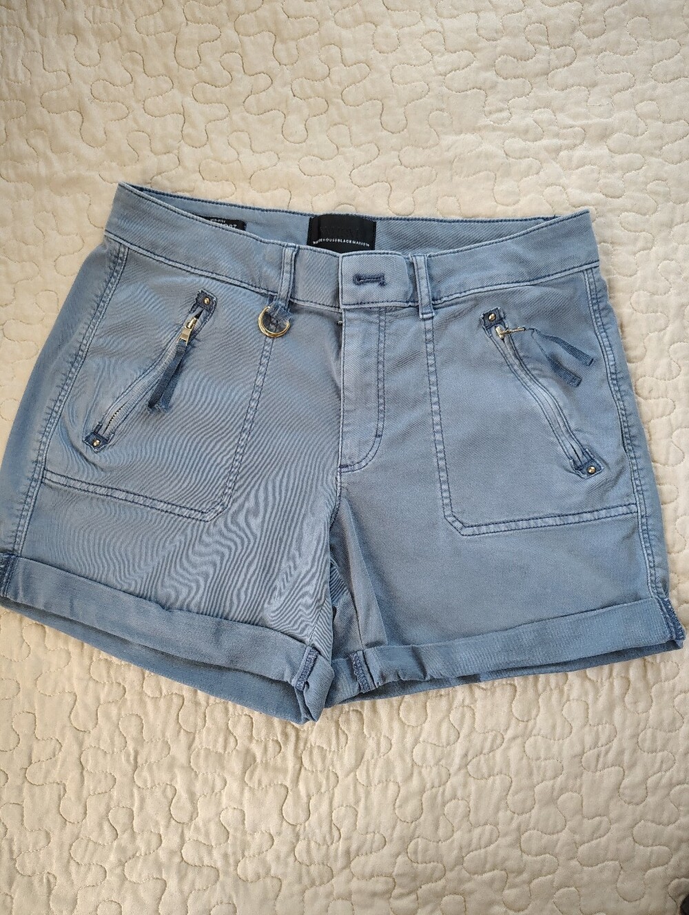 WHBM White House Black Market Shorts Size 4 Blue.